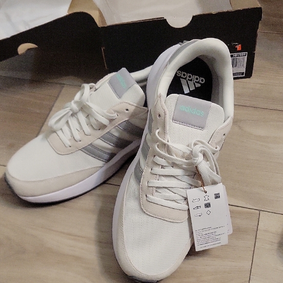 adidas Shoes - Adidas Cream and Gray Running Shoes